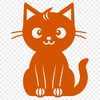 Cat Clipart In DXF File Format For Free Download