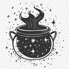 Beautiful Cauldron Vector Illustration - Free DXF Download