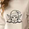 Christmas Elf Digital Drawing In PNG & SVG - Free Digital Download