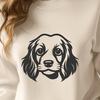 Cocker Spaniel Printable Image In DXF File Format For Free Download