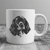 Cute Cocker Spaniel Face Design Vector Graphic A detailed illustration of a Cocker Spaniel's head and face with soft facial features.