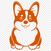 Free Sitting Corgi Clip Art