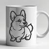 Standing Corgi - DXF