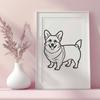 Free Corgi - Laser Engraver PNG