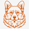 Free Creative Corgi Vector Illustration