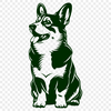 Creative Corgi - PNG For Commercial Use