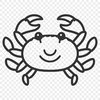 Free Crab Digital Drawing