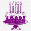 Birthday Cake In DXF For Download, Free Commercial Use