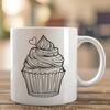 Cupcake Drawing In PNG File Format For Free Download