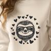 Artistic Sloth - Vinyl SVG