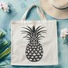 Beautiful Pineapple In PDF And PNG