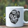 Floral Sloth In PDF & PNG