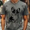 Sitting Corgi Vector Illustration