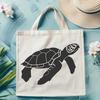 Beautiful Sea Turtle Vector Craft File