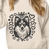 Creative Shetland Sheepdog - Glowforge DXF