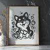 Sitting Shiba Inu DXF - Printable Image For Commercial Use