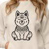 Ornate Shiba Inu Drawing