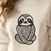 Artistic Sloth DXF - For Craft Project