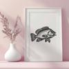 Crappie Printable Artwork In PNG & SVG - Free Digital Download