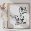 Beautiful Dino In PDF - For Free Download, Commercial Use