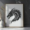 Beautiful Dragon - Laser Engraver DXF