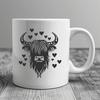 Highland Cow Vector Craft File In SVG, PNG, PDF And DXF File Formats