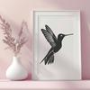 Artistic Hummingbird - Sublimation SVG