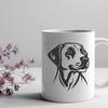 Beautiful Labrador Retriever In DXF