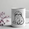 Artistic Sloth Decal - Free DXF Download