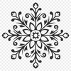 Ornate Snow In DXF Format