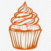 Free Cupcake Stencil In PNG For Free Download