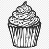 Beautiful Cupcake SVG - For Craft Project