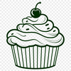 Free Cupcake Vector Art