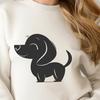 Stunning Standing Dachshund Vector Illustration