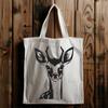 Free Vector Deer Silhouette Design A detailed illustration of a deer's head, suitable for clip art and vector design projects.