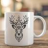 Ornate Deer In SVG & PNG