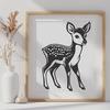 Stunning Standing Deer Design