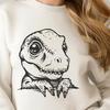 Cute Dinosaur - Glowforge PNG