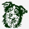 Artistic Australian Shepherd Printable Image In PDF For Free Download