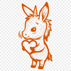 Unique Donkey Vector Art PDF - Free Download