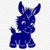 Free Standing Donkey DXF