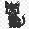 Beautiful Kitten In SVG Free Commercial Use Download