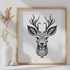 Ornate Deer DXF