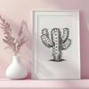 Unique Cactus In PDF And PNG