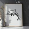 Stunning Dolphin In SVG, PNG, PDF And DXF File Formats - Free