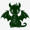 Artistic Dragon In SVG, PNG, PDF And DXF File Formats - Free