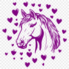 Horse Vector Drawing In PNG & SVG - Free Digital Download