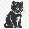 Unique Kitten Printable Artwork In SVG For Free Download