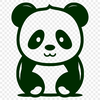 Free Unique Panda Vector Craft File