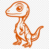 Artistic Dinosaur In PNG For Free Download